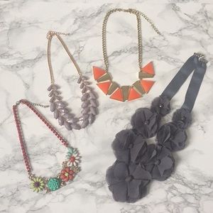 Lot of 4 Statement Necklaces